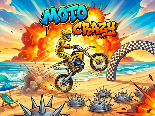 Crazy Moto - Free Online Bike Stunt Game, Play Now
