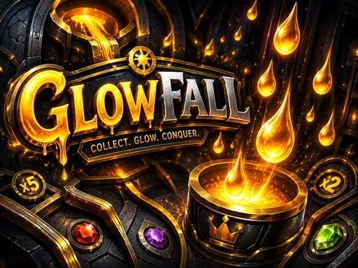 GlowFall - لعبة التقاط قطرات الذهب | العب الآن