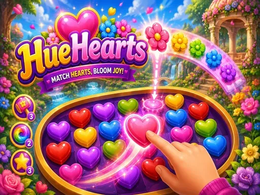 HueHearts - Free Online Game, Play Now