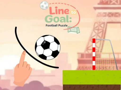 Line to Goal: Draw The Path - Free Online Soccer Puzzle Game