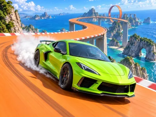 ميجا رامب كار ستانتس GT ريسينغ - لعبة مجانية عبر الإنترنت