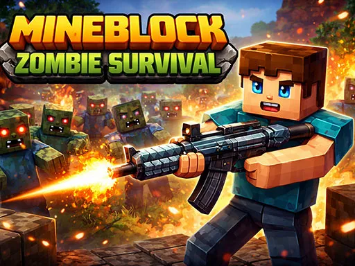 Mineblock Zombie Survival - Free Online Game, Play Now