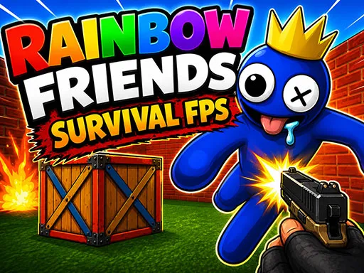 Rainbow Friends Survival FPS - Play Now, Arcade Survival Game