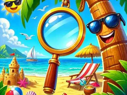Beach Spot the Difference – Free Online Game, Play Now, Summer Puzzle Fun